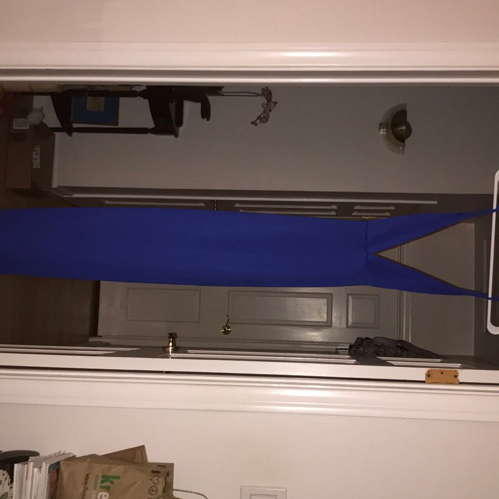 Long blue dress
